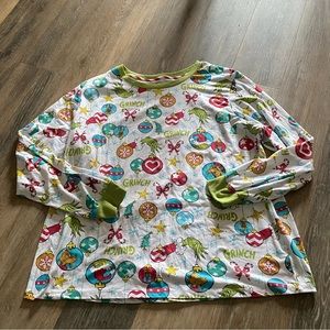 The Grinch Pajama Shirt Womens Size XL 16-18 Pullover Sleepwear Lounge Holiday